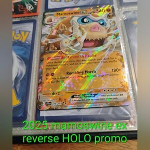 Mamoswine EX 2025 Reverse Holo Promo Pokémon Card Promo